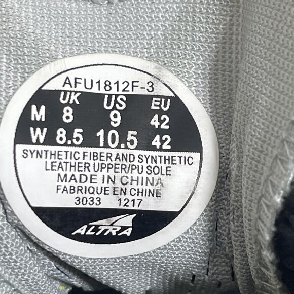 Altra Vanish-R Shoes Mens Size 9 Running Zero Drop Lightweight AFU1812F-3 - Picture 9 of 11